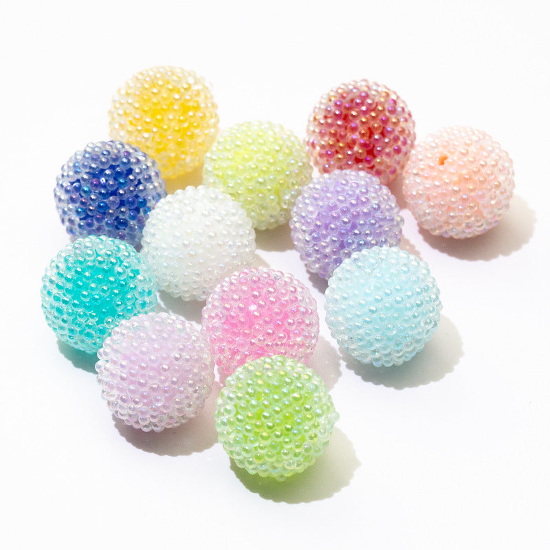 Wholesale 10PCS DIY Sugar Beads Loose Beads Transparent Jelly Through Hole Beads